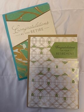 🌻 Bundle of 2 Hallmark Retirement Cards